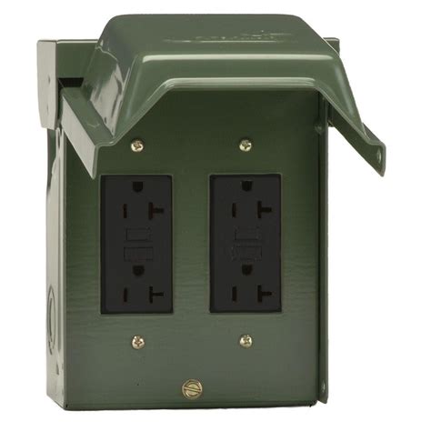 20 amp weatherproof gfci junction box with 3 4 inlet|radiant gfci outlet.